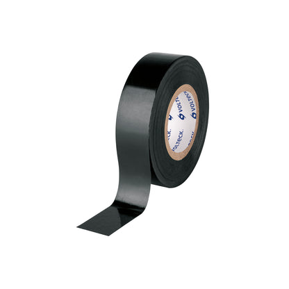 Cinta de aislar de 18 m x 19 mm, negra, Volteck | MV-33 | 46160