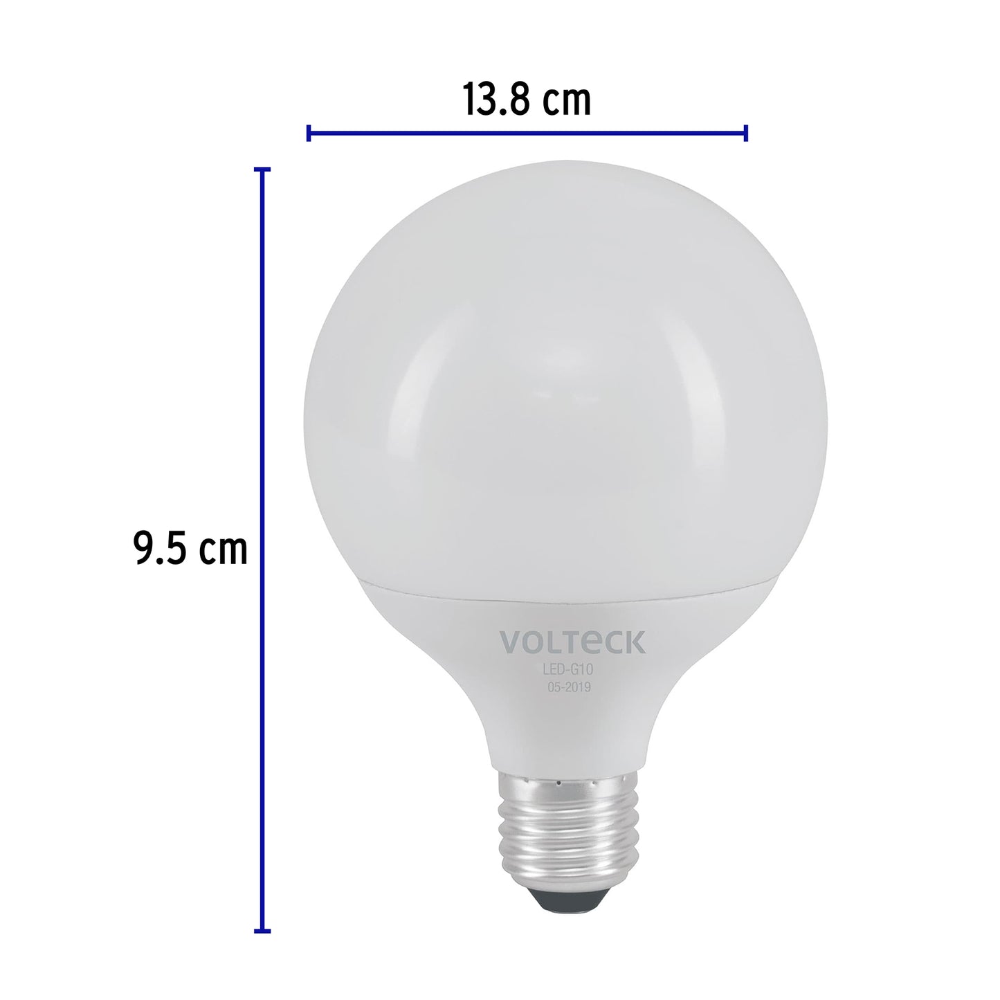Lámpara de LED tipo globo 8 W luz de día, en caja, Volteck | LED-G10 | 46195