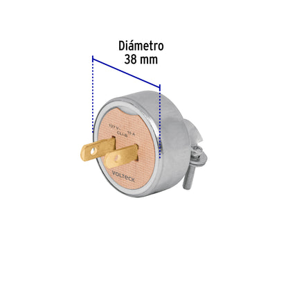 Clavija industrial blindada no polarizada, Volteck | CLI-B | 46199