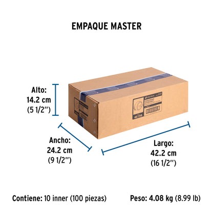 Clavija industrial blindada no polarizada, Volteck | CLI-B | 46199