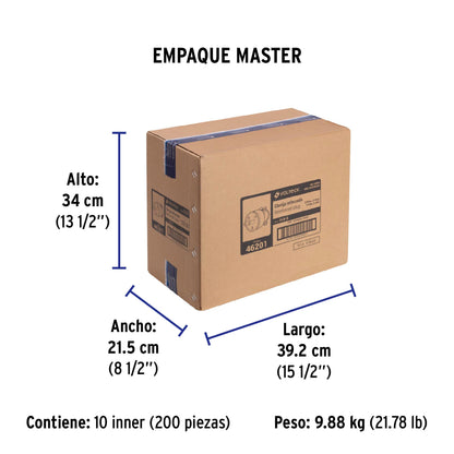 Clavija industrial reforzada polarizada, Volteck | CLR-S | 46201