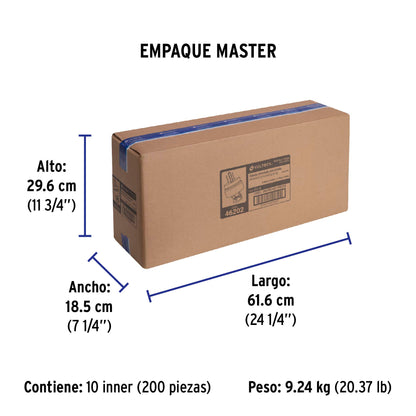 Clavija industrial blindada aterrizada, 2 polos+tierra | CLI-A | 46202
