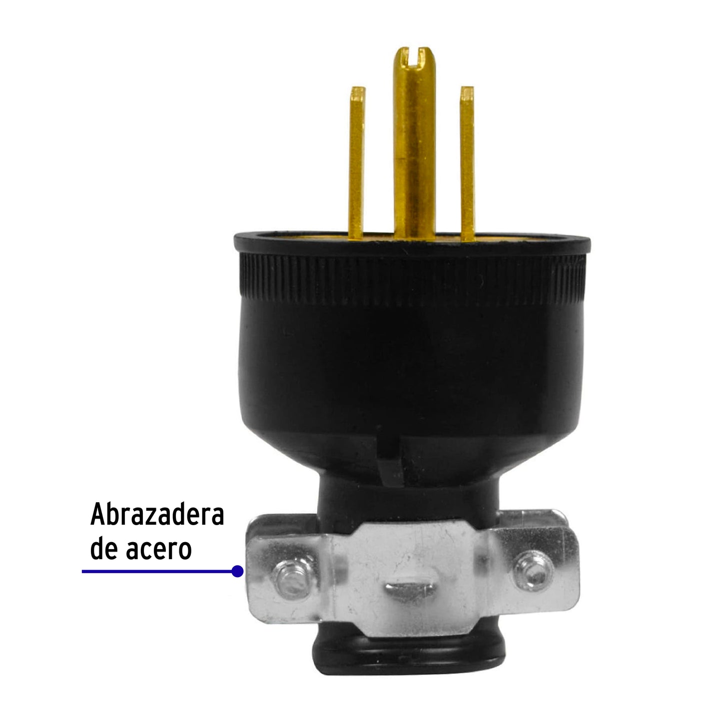 Clavija industrial reforzada aterrizada, 2 polos+tierra | CLR-A | 46207