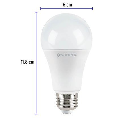 Lámpara LED A19 14 W (equiv. 100 W) luz de día, caja Volteck | LED-100F | 46221