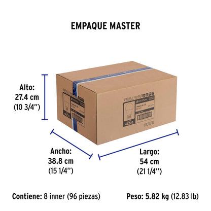 Lámpara LED A19 14 W (equiv. 100 W) luz de día, caja Volteck | LED-100F | 46221