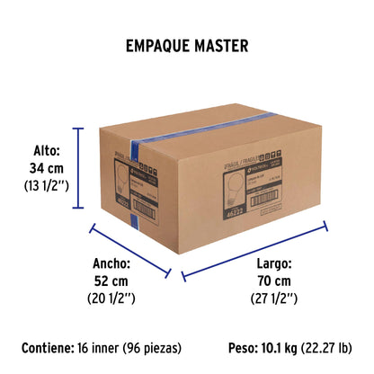 Lámpara LED A25 18 W (equiv. 125 W) luz de día, caja Volteck | LED-125F | 46222