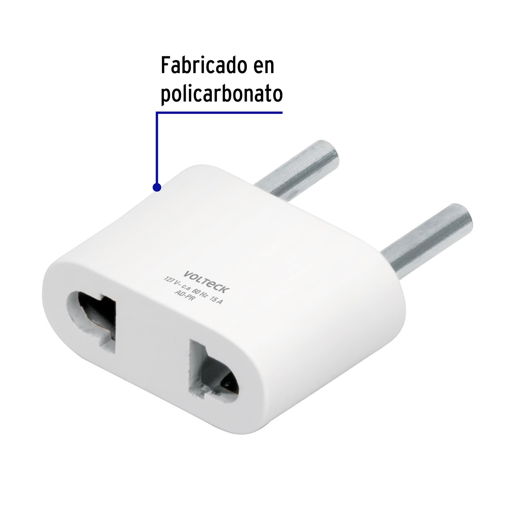 Adaptador barra plana a redonda, Volteck | AD-PR | 46246