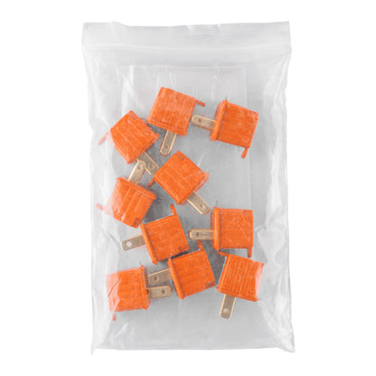 Adaptador 3 a 2, naranja, a granel, Volteck | AD-32N-G | 46256