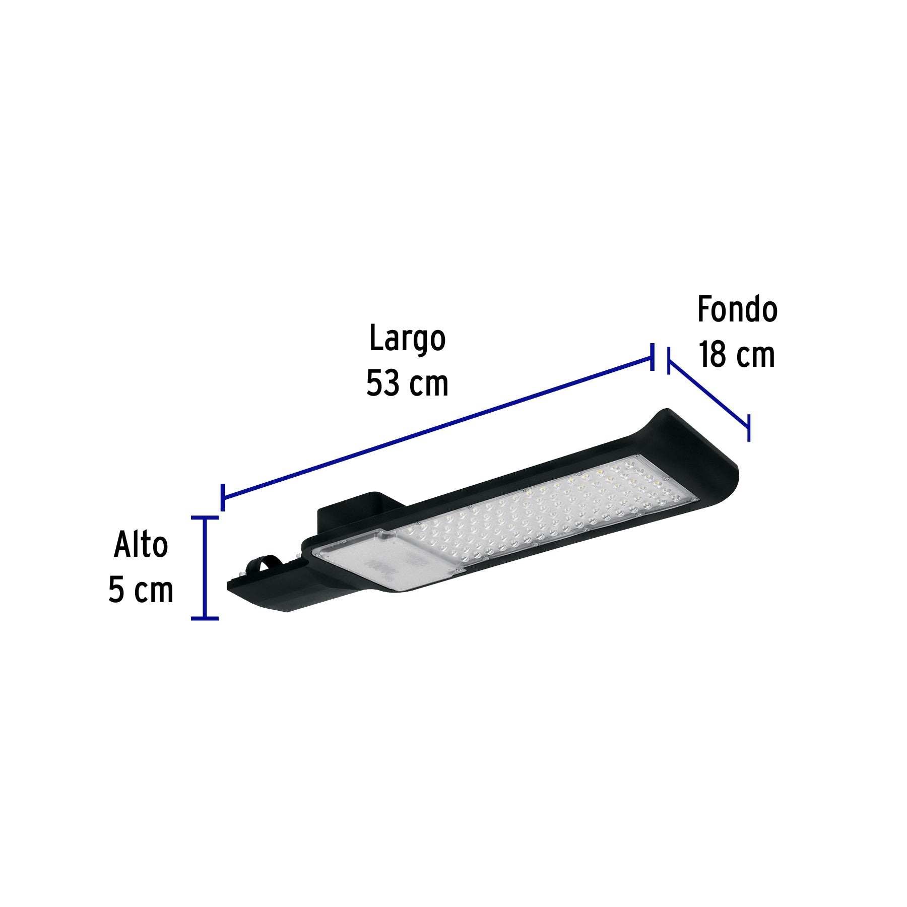 Luminario suburbano LED 100 W 6500 K, plano, VOLTECK | SUB-841L | 46259