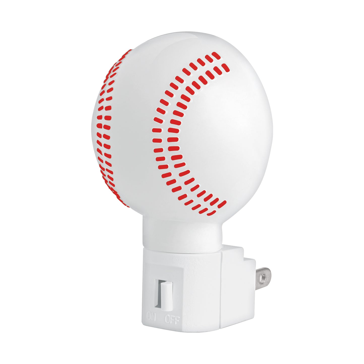 Luz de noche con lámpara E12, pelota de béisbol, Volteck | LUZ-15 | 46289