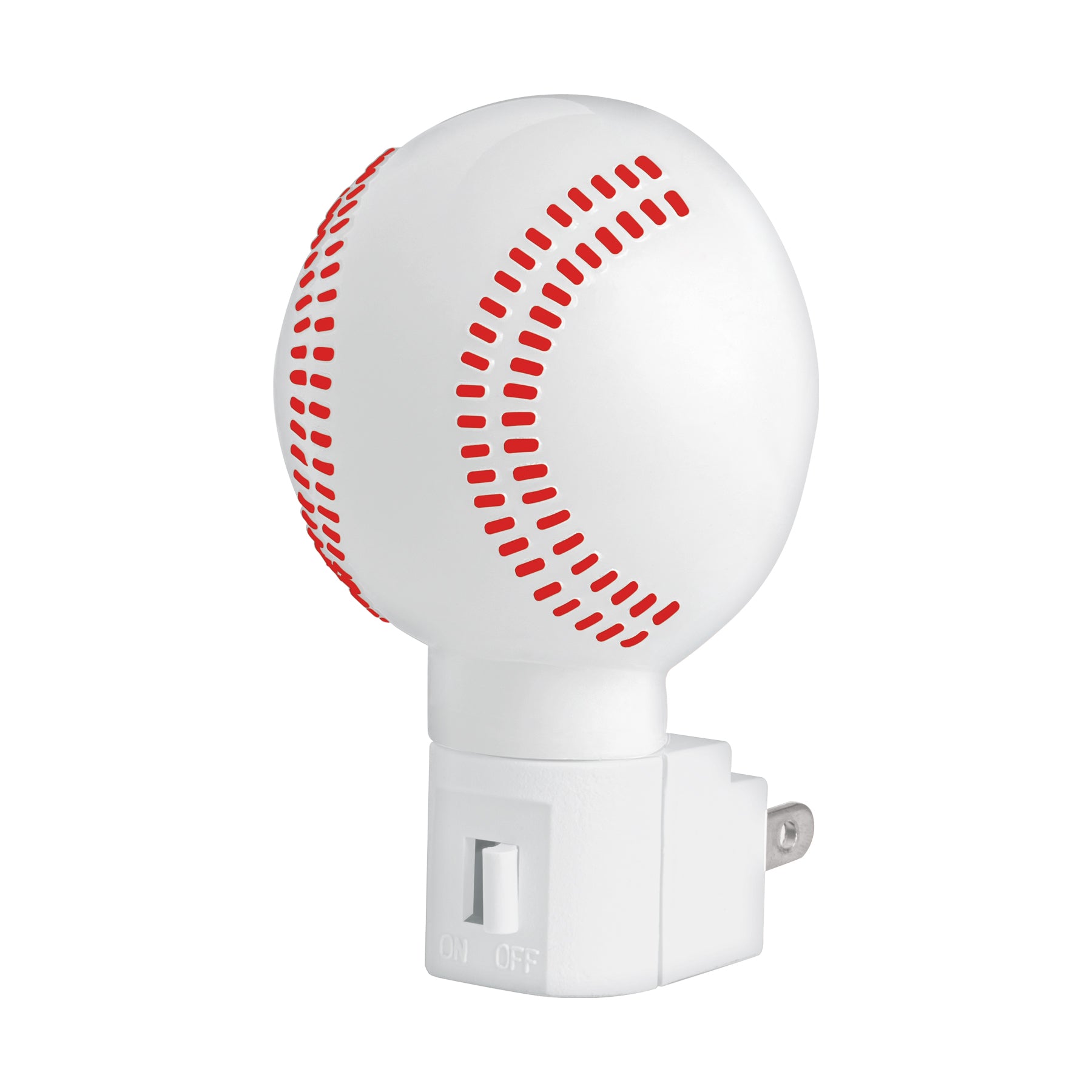 Luz de noche con lámpara E12, pelota de béisbol, Volteck | LUZ-15 | 46289