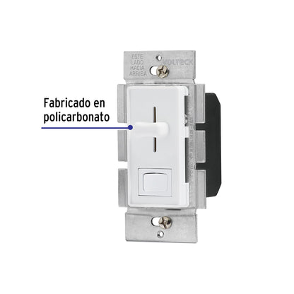 Atenuador de Luz deslizable con interruptor, línea Classic | DIM-CL2 | 46301