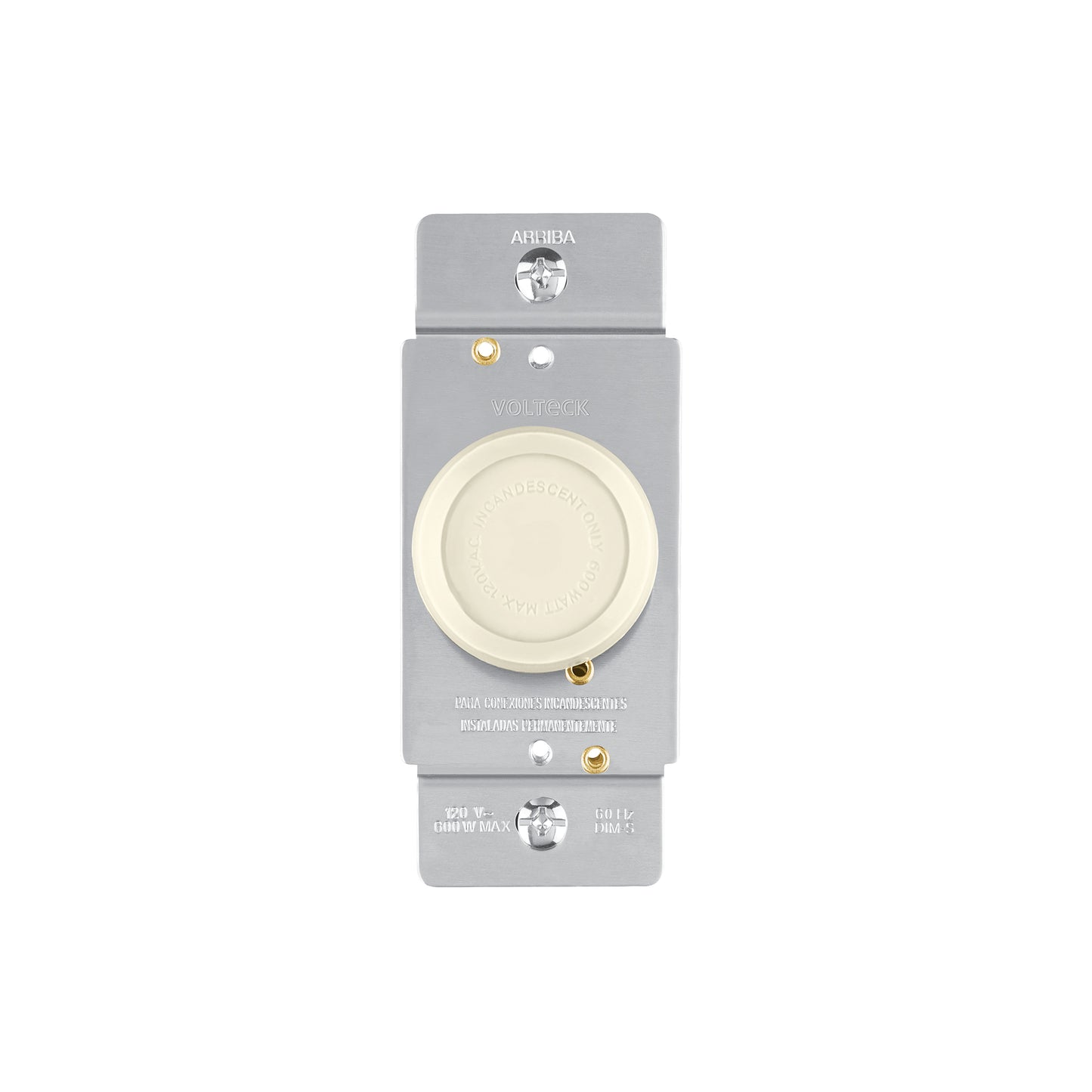 Atenuador de luz giratorio, Standard, marfil, Volteck | DIM-S | 46302