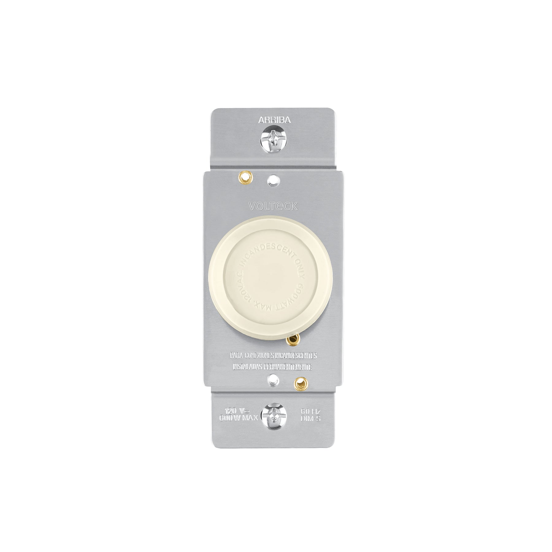 Atenuador de luz giratorio, Standard, marfil, Volteck | DIM-S | 46302