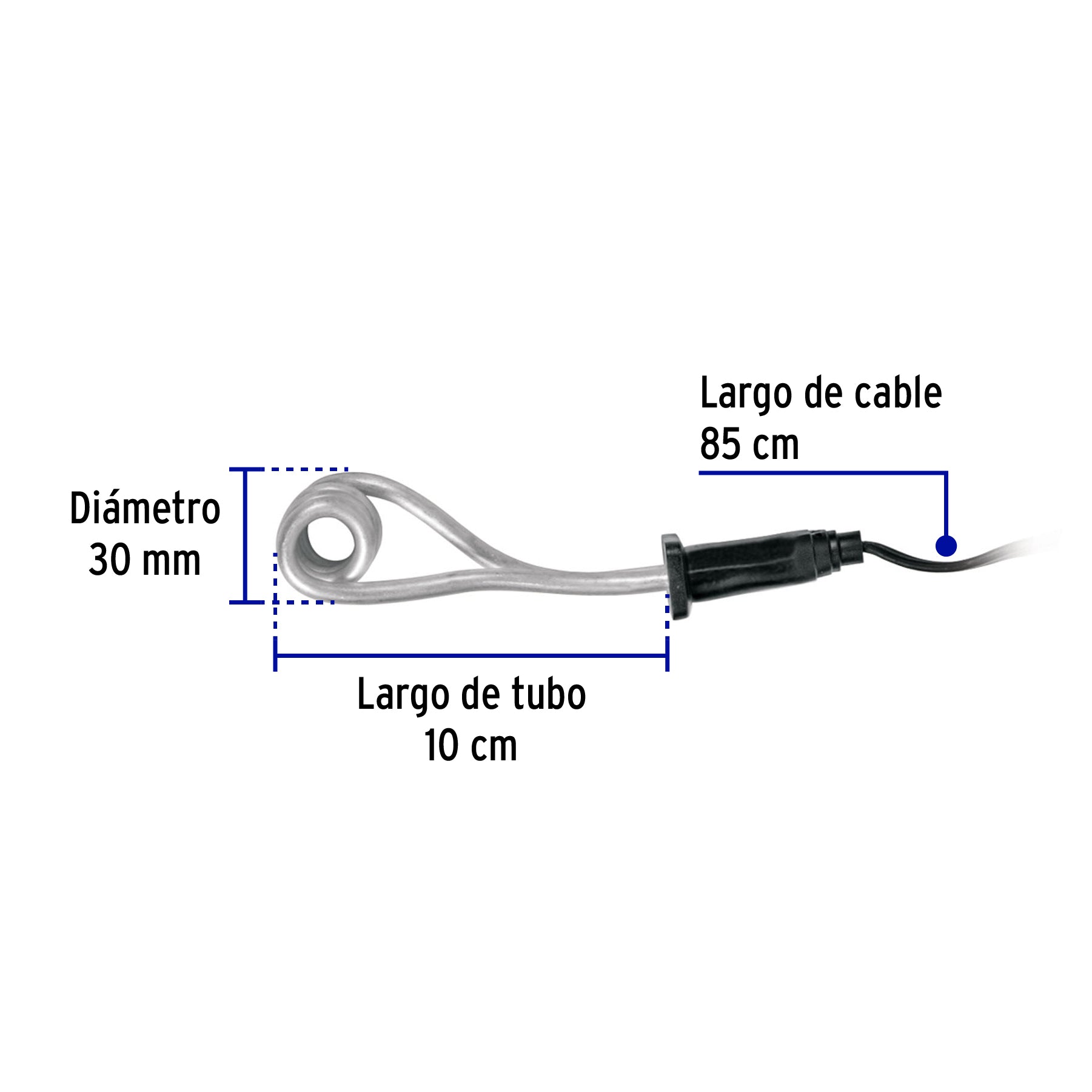 Calentador de inmersión p/agua #1 de 8 L, 400 W, Volteck | CAGU-1 | 46303