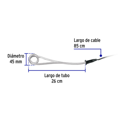 Calentador de inmersión p/agua #6 de 23 L, 1100 W, Volteck | CAGU-6 | 46308