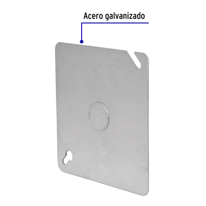 Tapa de 4' x 4' para caja cuadrada reforzada, Volteck | TACH-4x4C | 46330