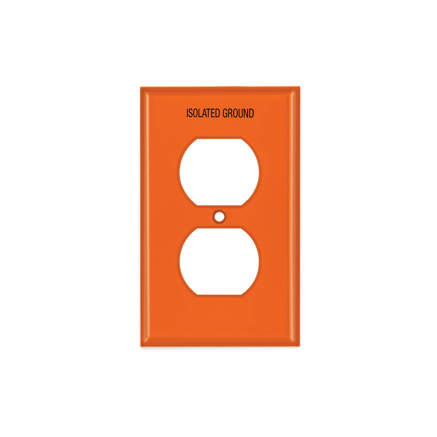 Placa para contacto dúplex tierra aislada, línea estándar | PPDO-TAS | 46409