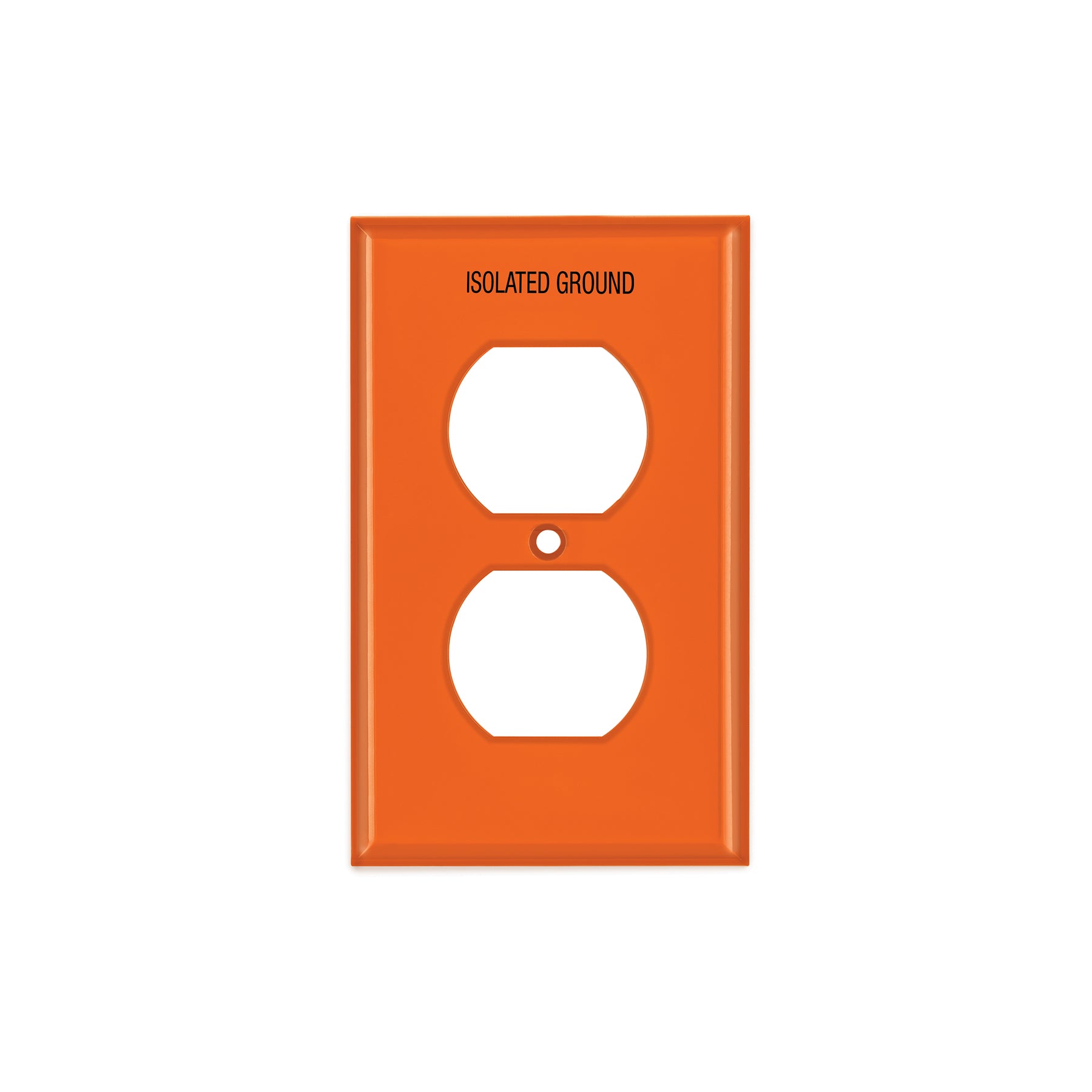 Placa para contacto dúplex tierra aislada, línea estándar | PPDO-TAS | 46409