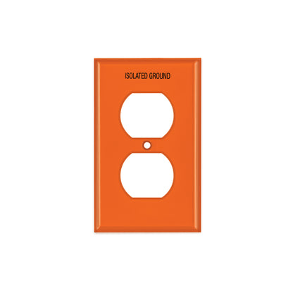 Placa para contacto dúplex tierra aislada, línea estándar | PPDO-TAS | 46409