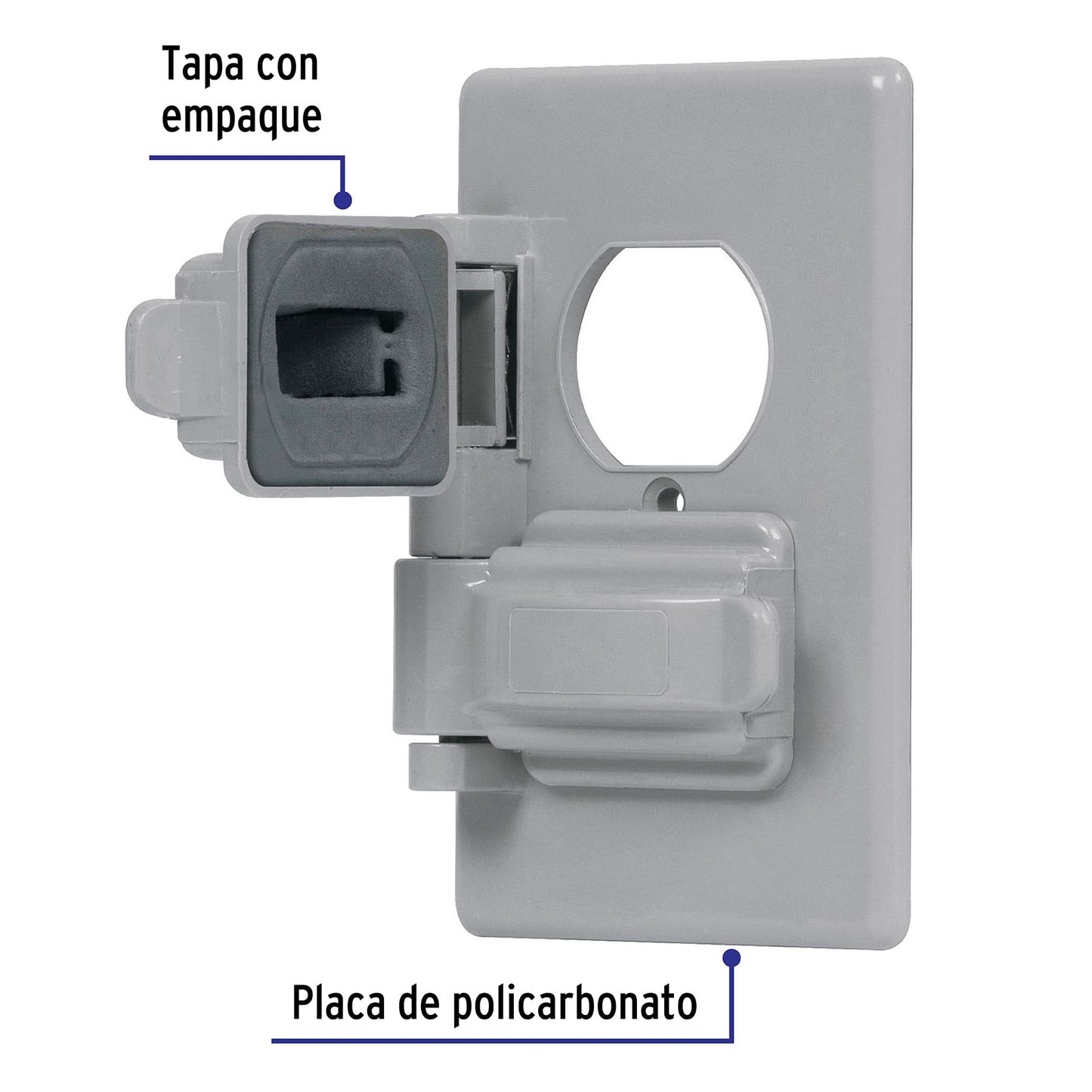 Placa dúplex de policarbonato para intemperie,línea Standard | PPIN-DOS | 46410