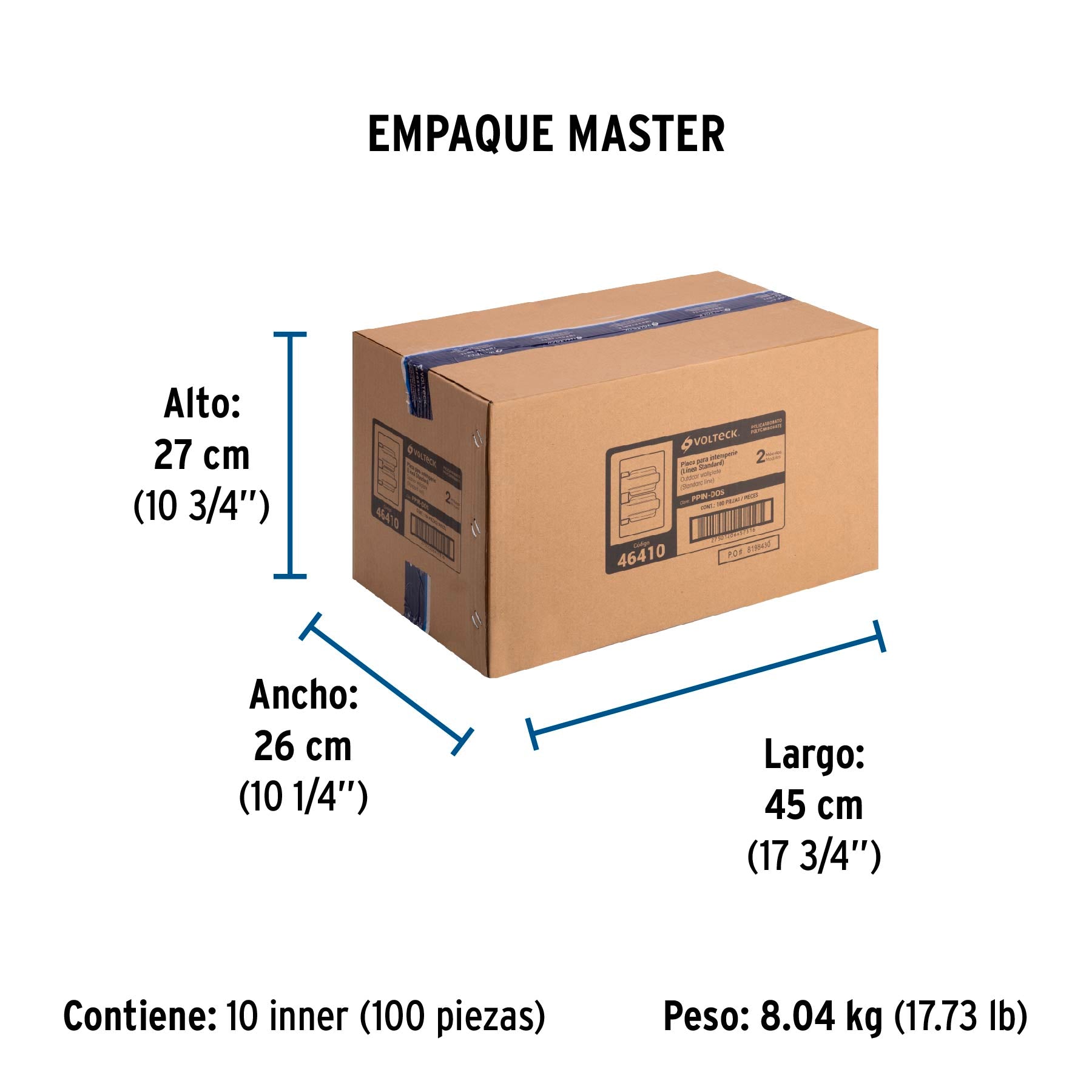 Placa dúplex de policarbonato para intemperie,línea Standard | PPIN-DOS | 46410