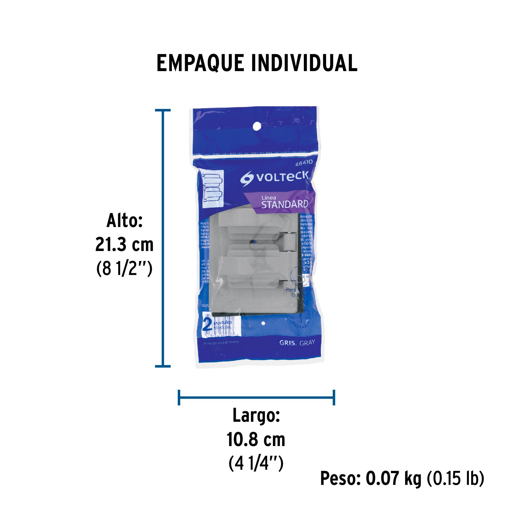Placa dúplex de policarbonato para intemperie,línea Standard | PPIN-DOS | 46410