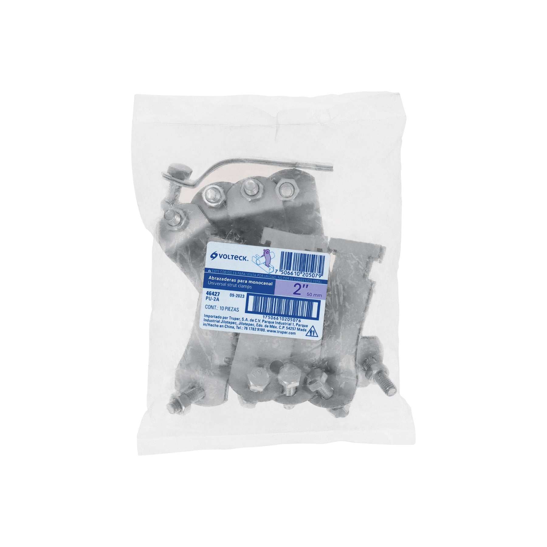 Abrazadera para perfil monocanal de 2', VOLTECK | PU-2A | 46427