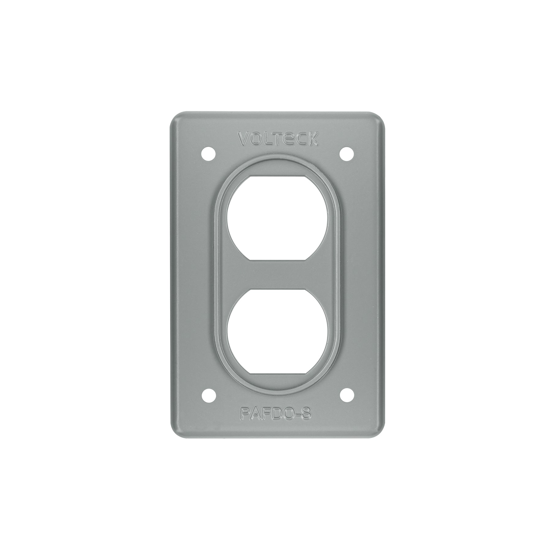 Placa tipo FS, doble, de sobreponer, Volteck | PAFDO-S | 46430