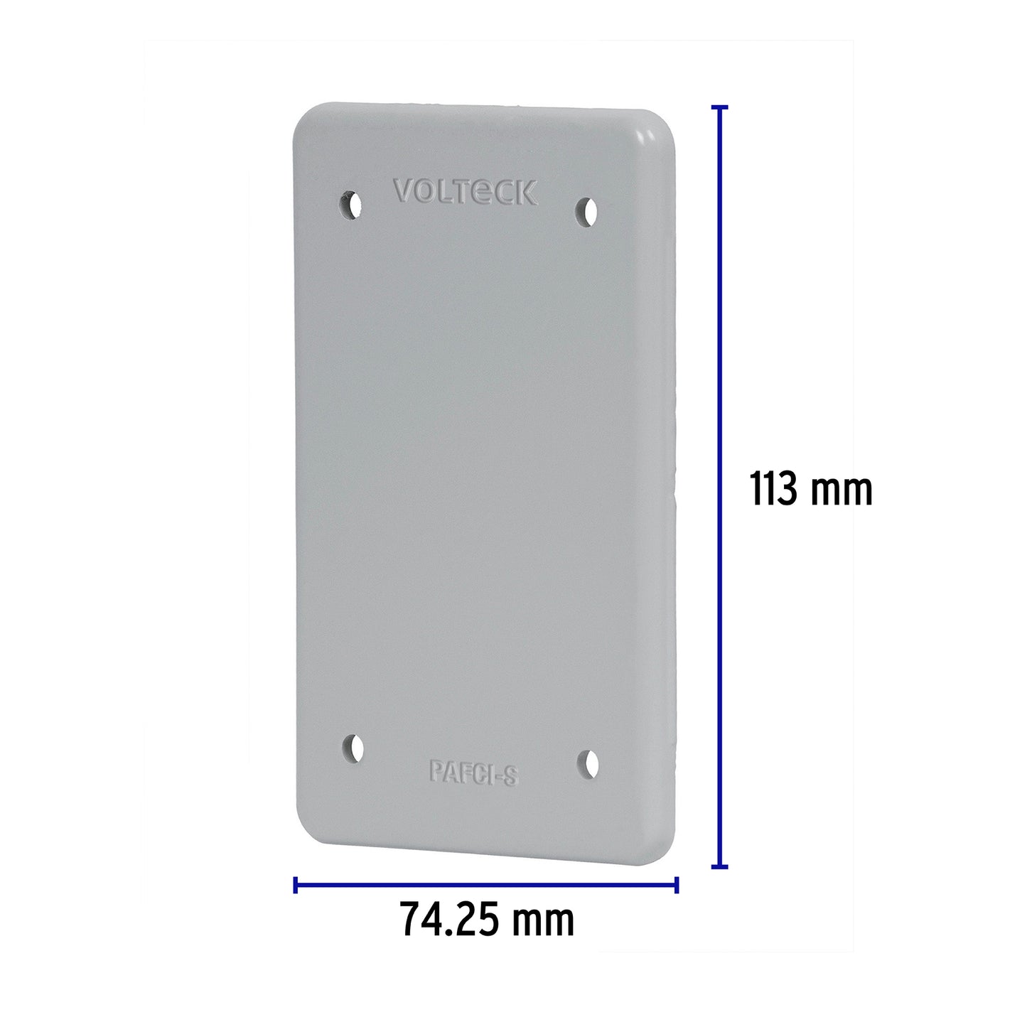 Placa tipo FS ciega, de sobreponer, Volteck | PAFCI-S | 46432