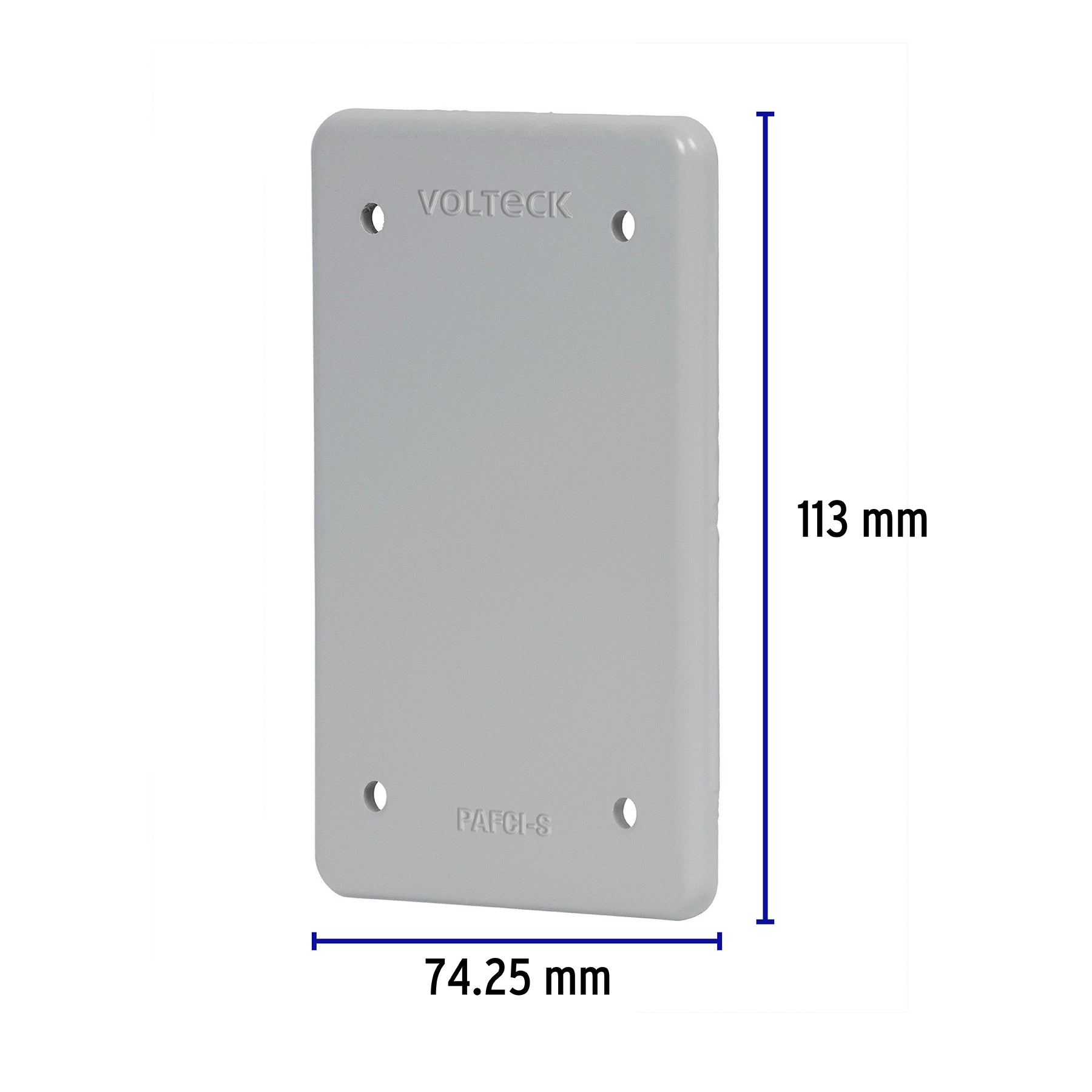 Placa tipo FS ciega, de sobreponer, Volteck | PAFCI-S | 46432