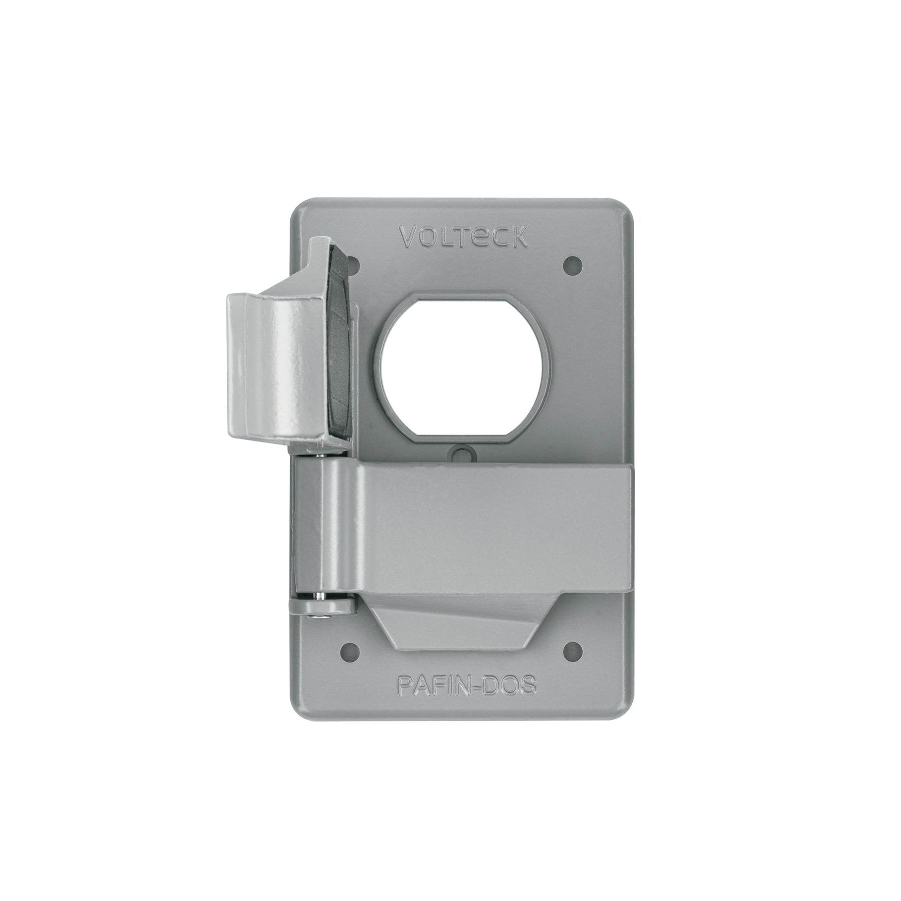 Placa tipo FS, con cubierta, doble, sobreponer, Volteck | PAFIN-DOS | 46433