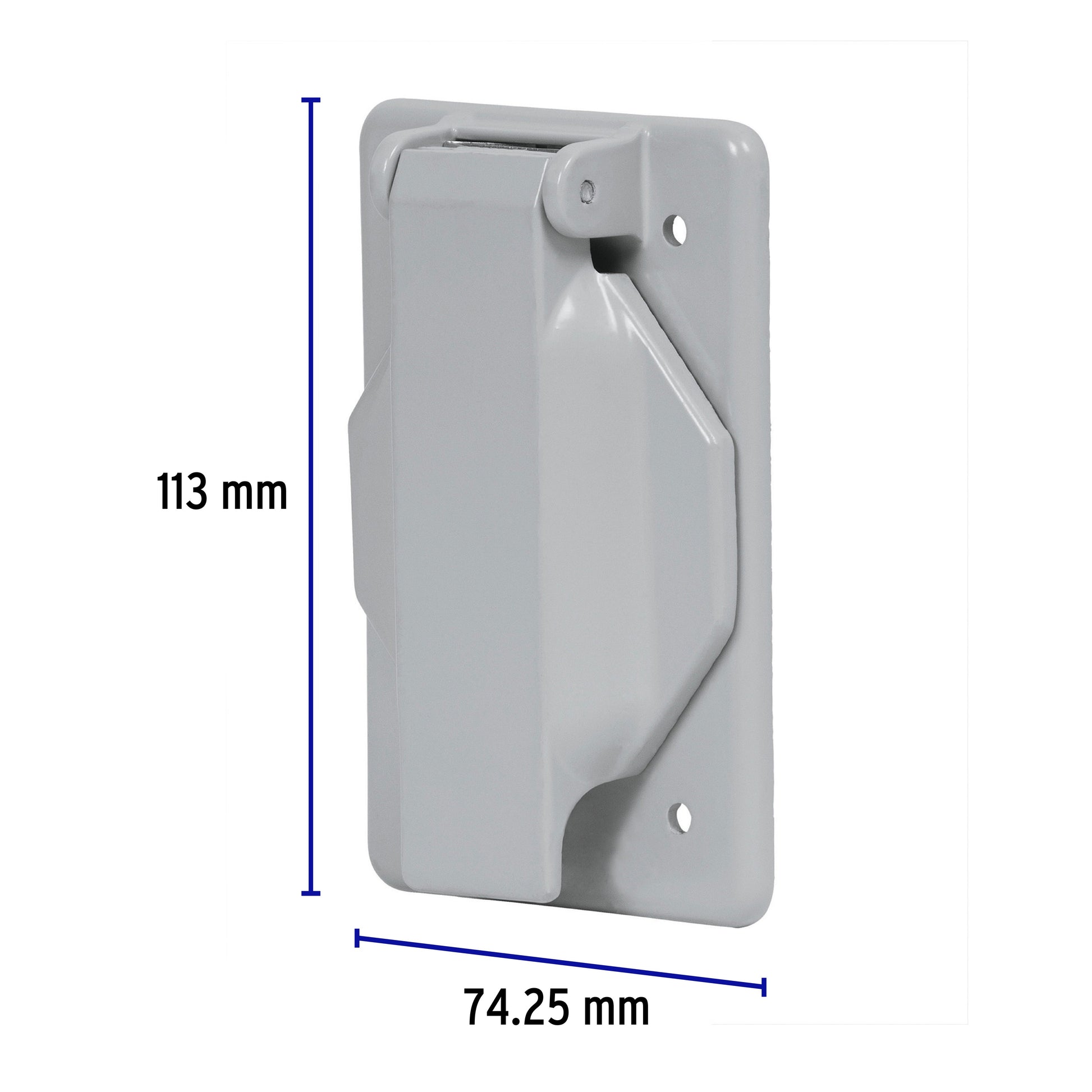 Placa tipo FS con cubierta, sencilla, sobreponer, Volteck | PAFIN-SES | 46434