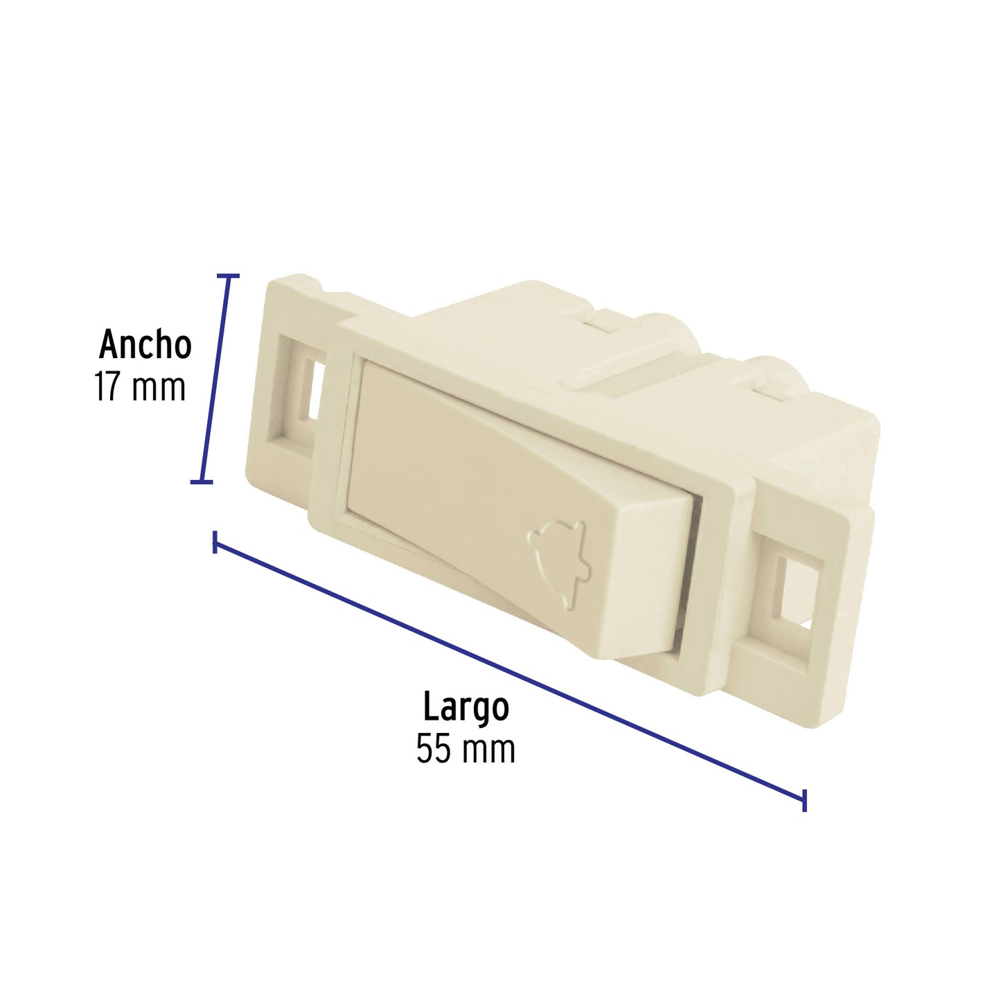 Interruptor para timbre, línea Económica, Volteck | APTI-E | 46438