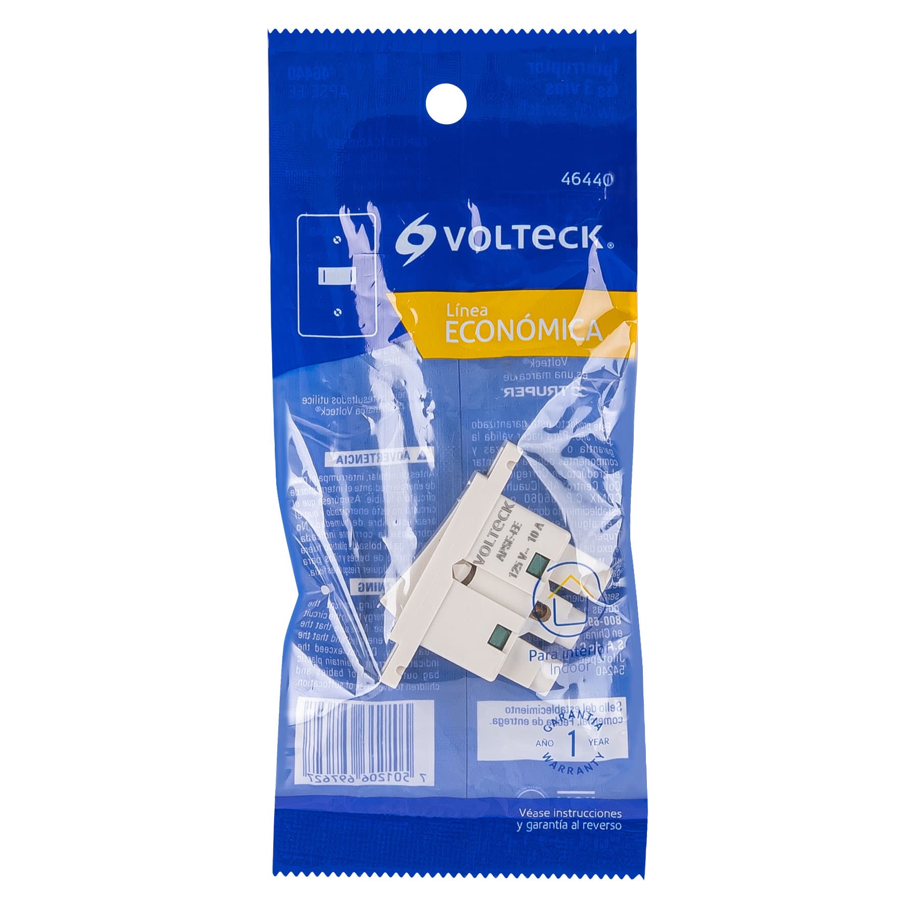 Interruptor de 3 vías, línea Económica, Volteck | APSE-EE | 46440