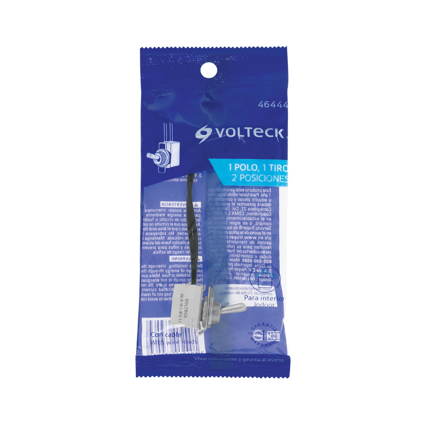 Interruptor de palanca con cable, Volteck | APAL-2C | 46444