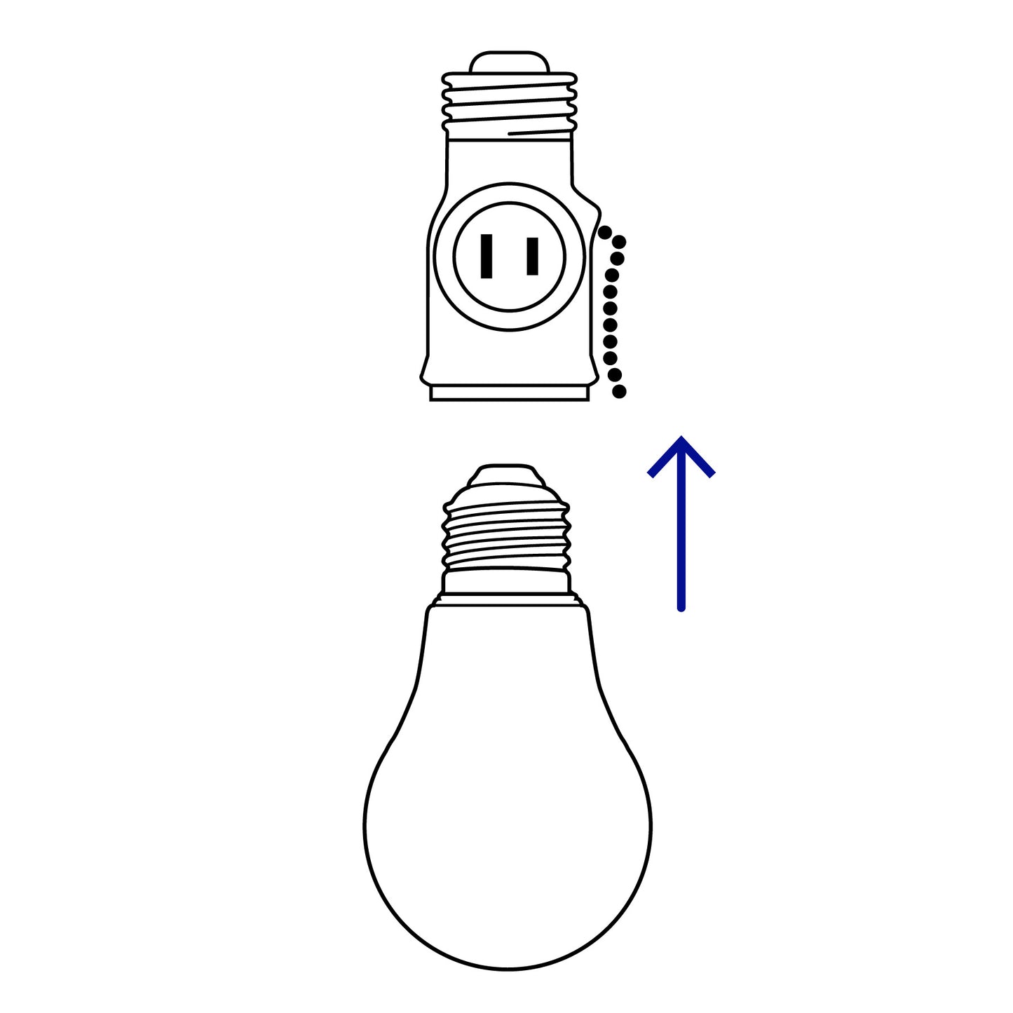 Portalámpara de baquelita, cadena y doble contacto, Volteck | POBA-16 | 46512