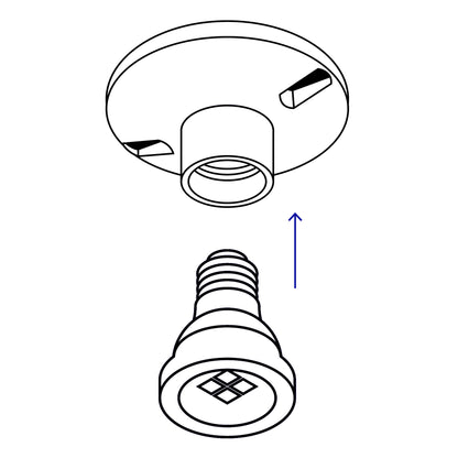 Portalámpara de baquelita, tipo anuncio, Volteck | POPL-12 | 46517