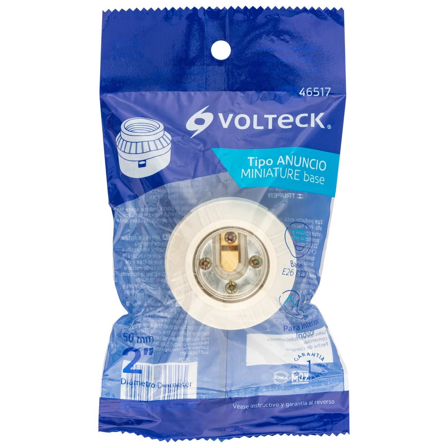 Portalámpara de baquelita, tipo anuncio, Volteck | POPL-12 | 46517