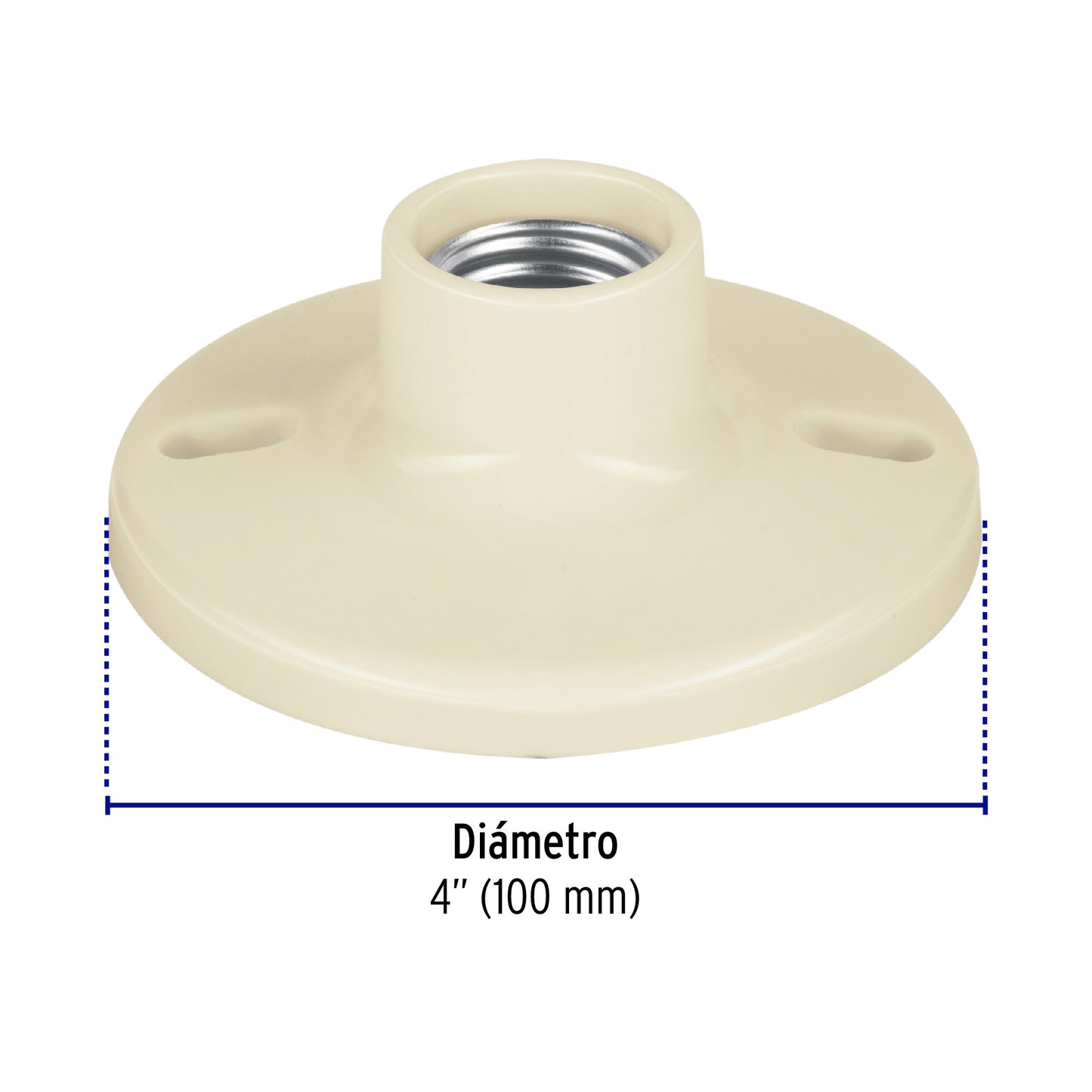 Portalámpara 4' de baquelita, Volteck | POPL-11 | 46520