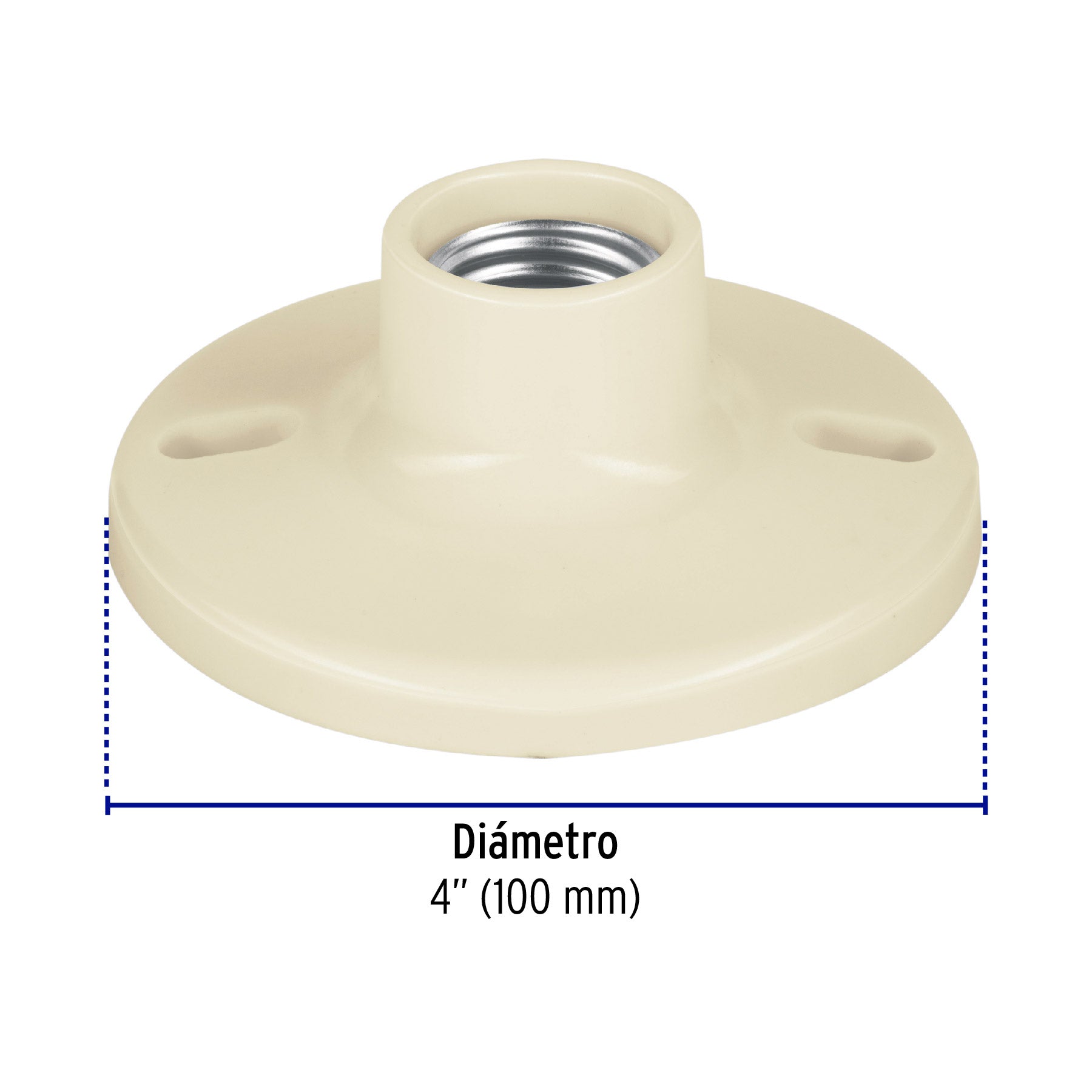 Portalámpara 4' de baquelita, Volteck | POPL-11 | 46520