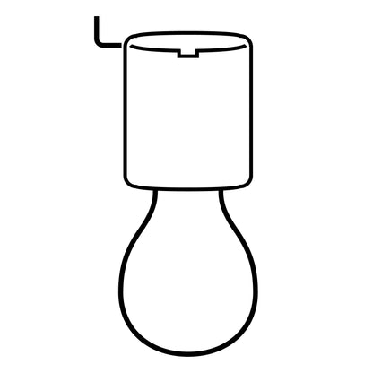 Portalámpara de porcelana, sencillo, Volteck | POPO-14 | 46528