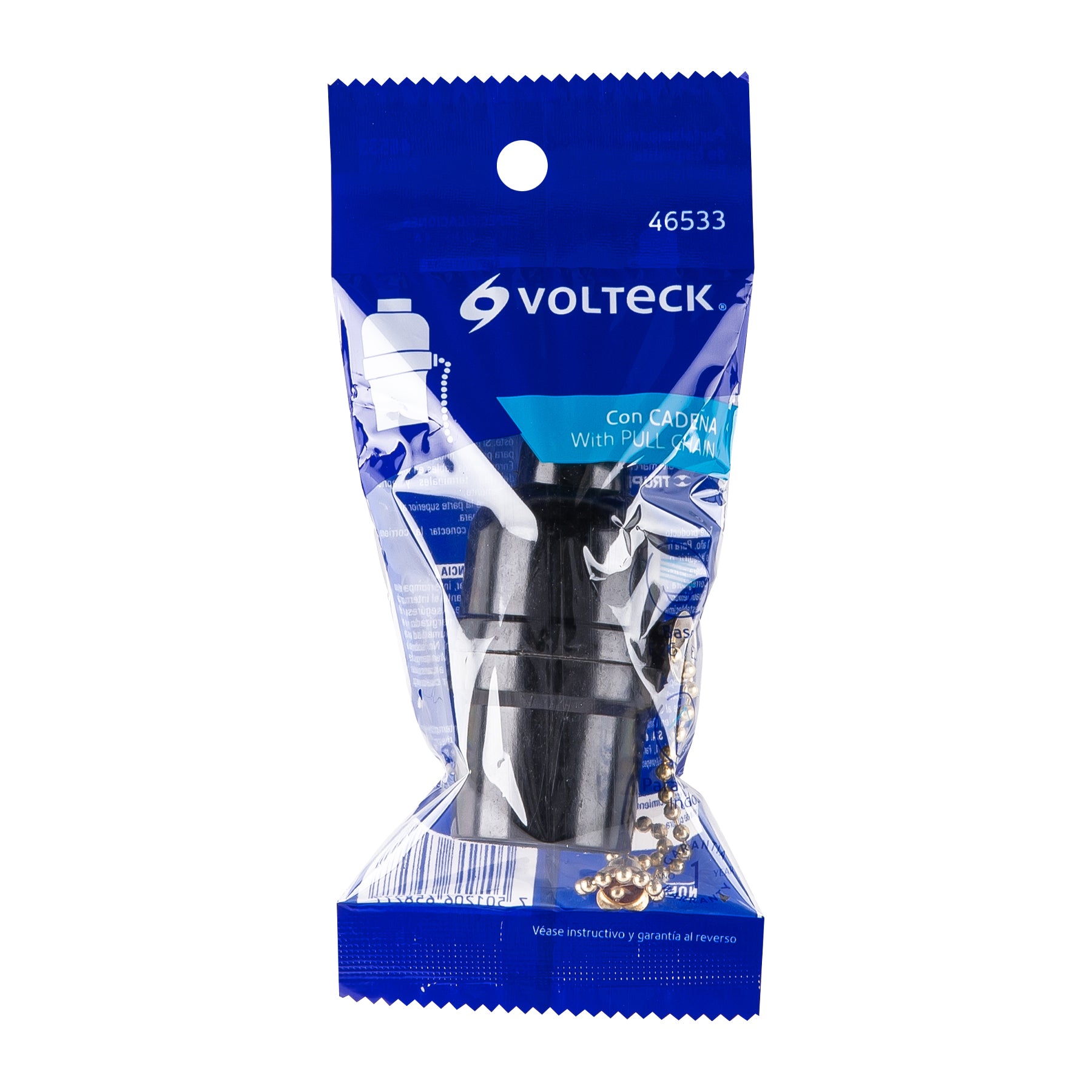 Portalámpara de baquelita, con interruptor de cadena,Volteck | POBA-18 | 46533