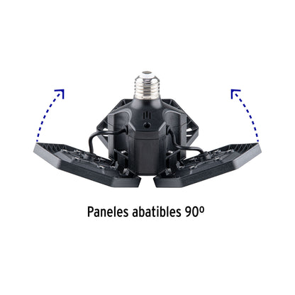 Luminario de LED 50 W, aluminio con 3 paneles abatibles | ABA-700L | 46587