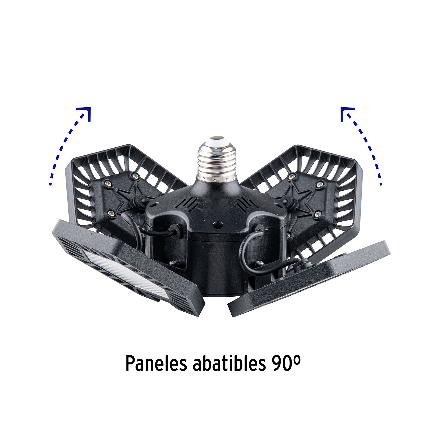 Luminario de LED 100 W, aluminio con 4 paneles abatibles | ABA-701L | 46588