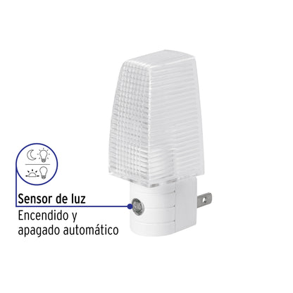 Luz de noche con sensor de luz, Volteck | LUZ-N | 46598