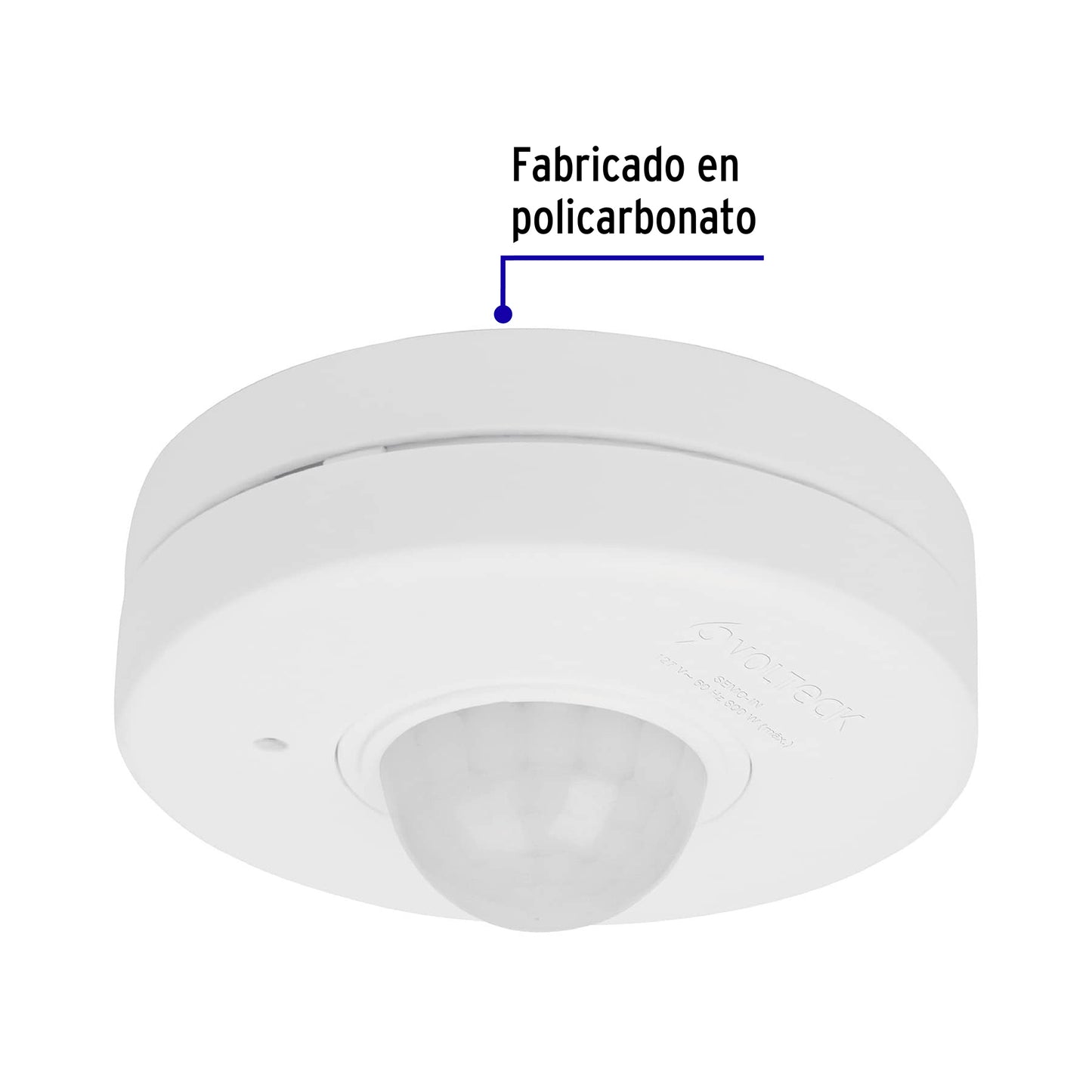 Sensor de movimiento para techo, alcance 10 m, Volteck | SEMO-IN | 46599
