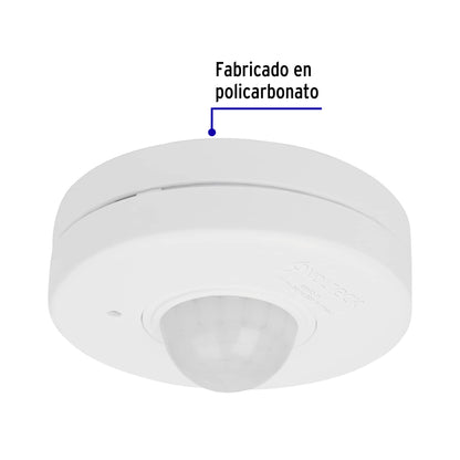 Sensor de movimiento para techo, alcance 10 m, Volteck | SEMO-IN | 46599