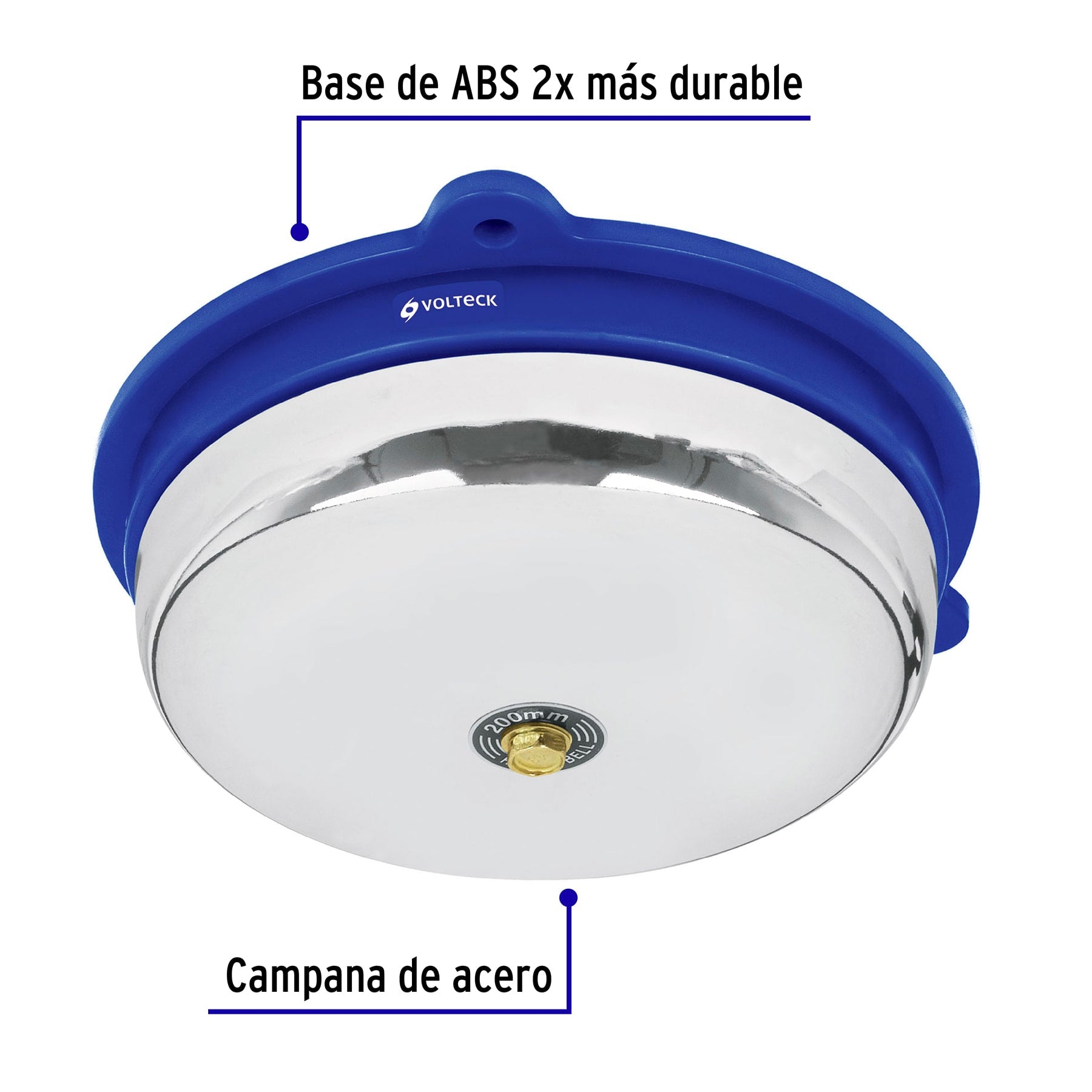 Timbre industrial tipo campana de 8', VOLTECK | TIMC-8 | 46610