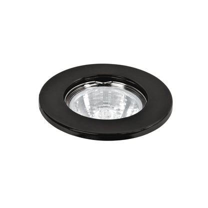 Luminario redondo negro spot fijo, lámpara no incluida | EMP-101S | 46613